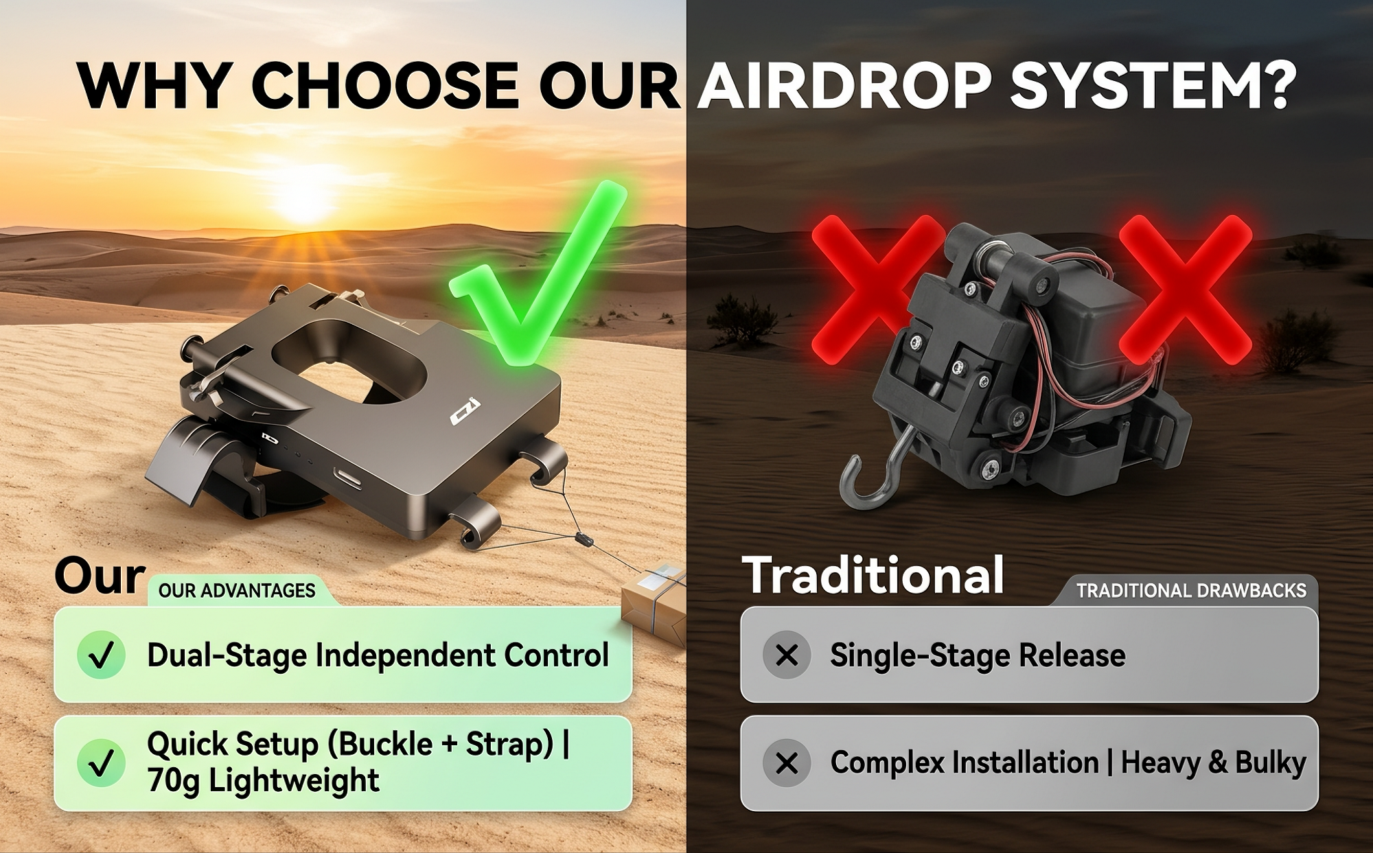 Details of the Matrix 4T/4E drone launcher