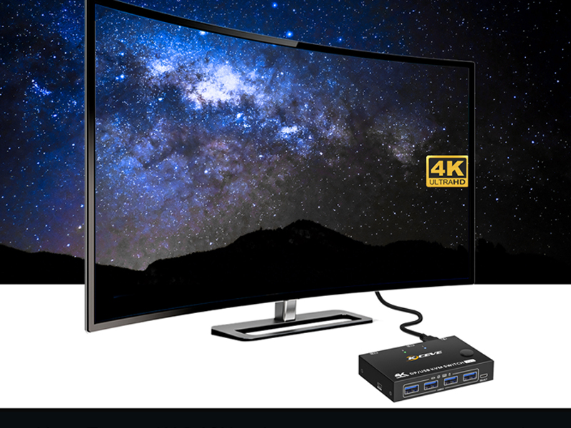 Ultra HD 4K@60Hz 3440x1440@144Hz DP KVM Switch