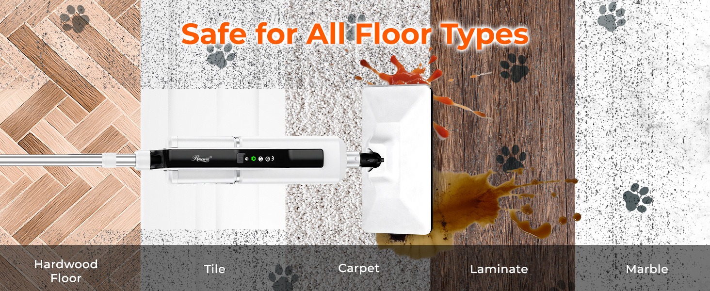 Rosewill 11-in-1 Steam Mop - White