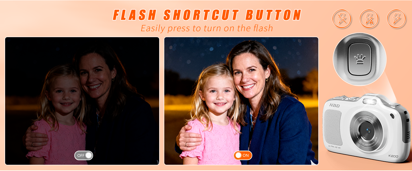 Flash shortcut button
