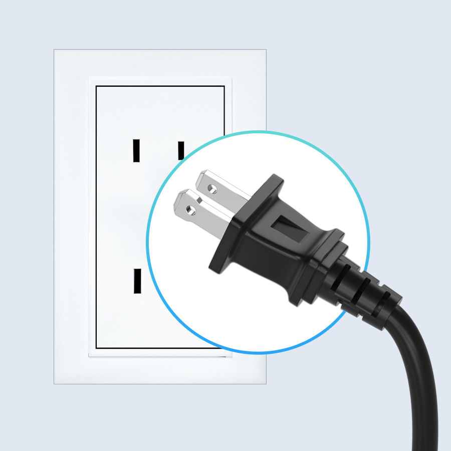 LENCENT 2 Prong Power Strip, Polarized 3 Prong to 2 Prong Outlet Adapter,  1700J Surge Protector