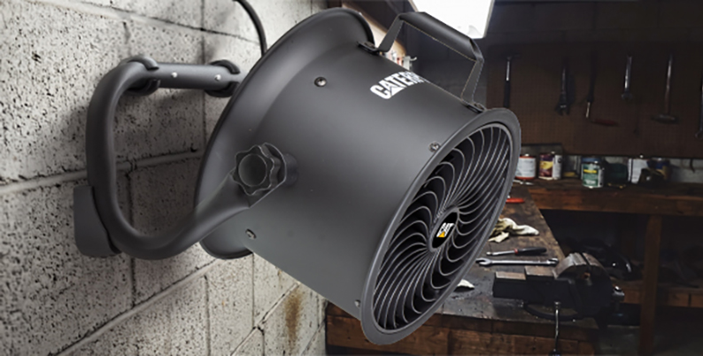 Caterpillar® CF-HVD-9AC-BLK 9 inch High-Velocity Drum Fan