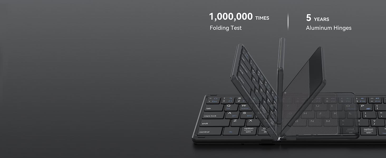 AUSDOM Sofkeys Air3 Foldable Bluetooth Keyboard