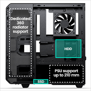 Phanteks EX5 ATX Multi-Chamber PC Case