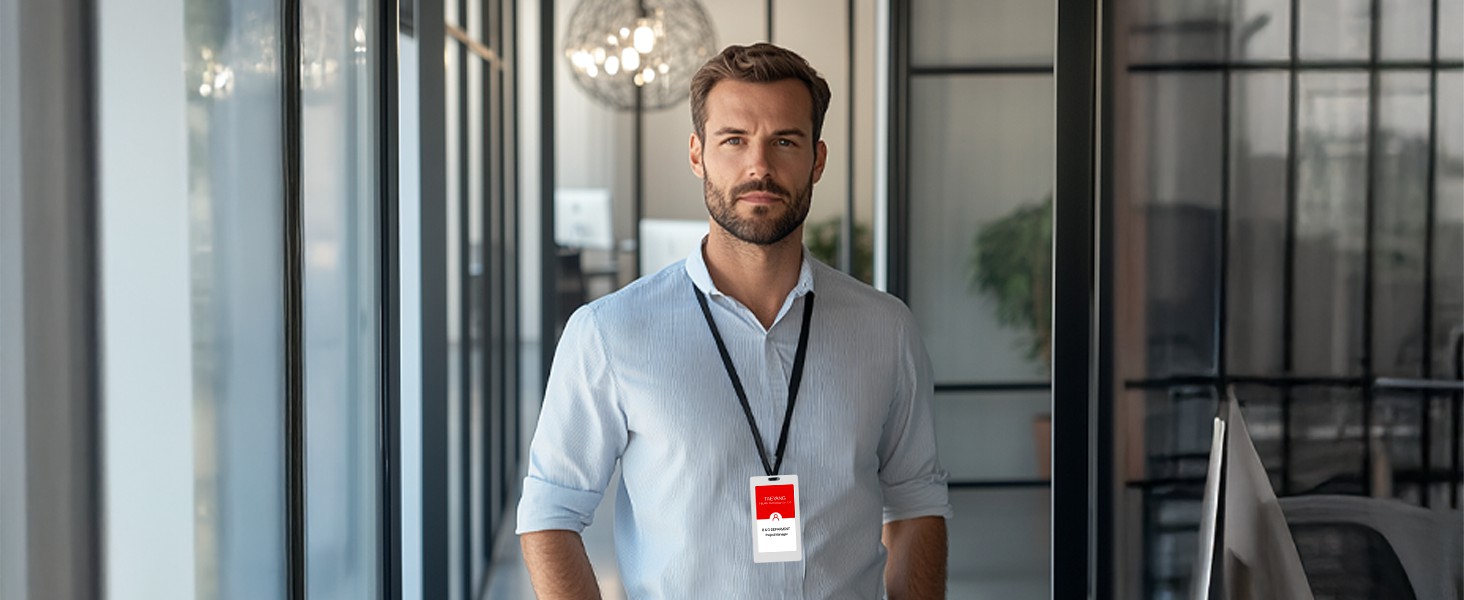 TiBurn E-Ink Smart Badge Holder