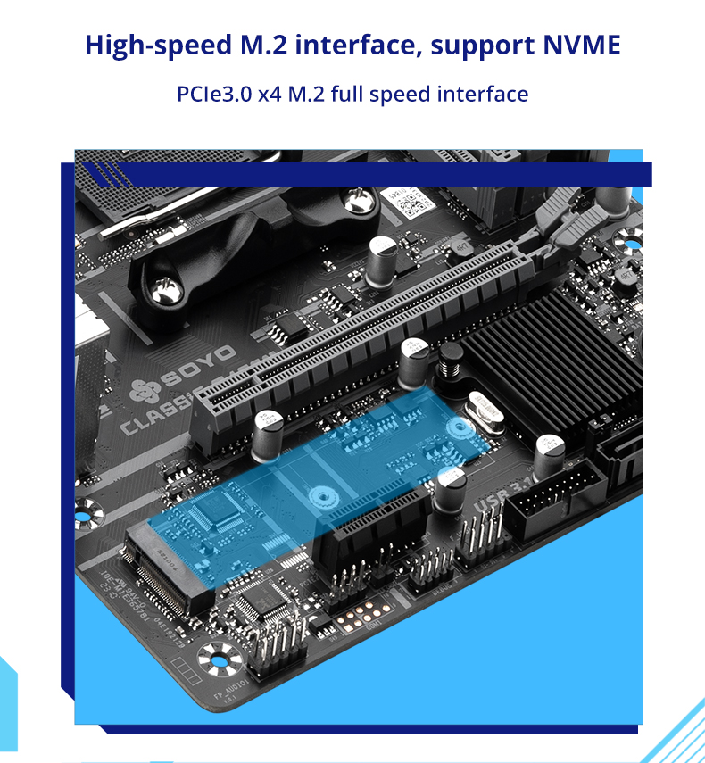 SOYO Brand New Classic B450M Motherboard Dual-channel DDR4 Memory AM4 ...