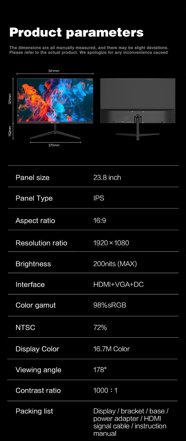 23.8" Gaming Monitor