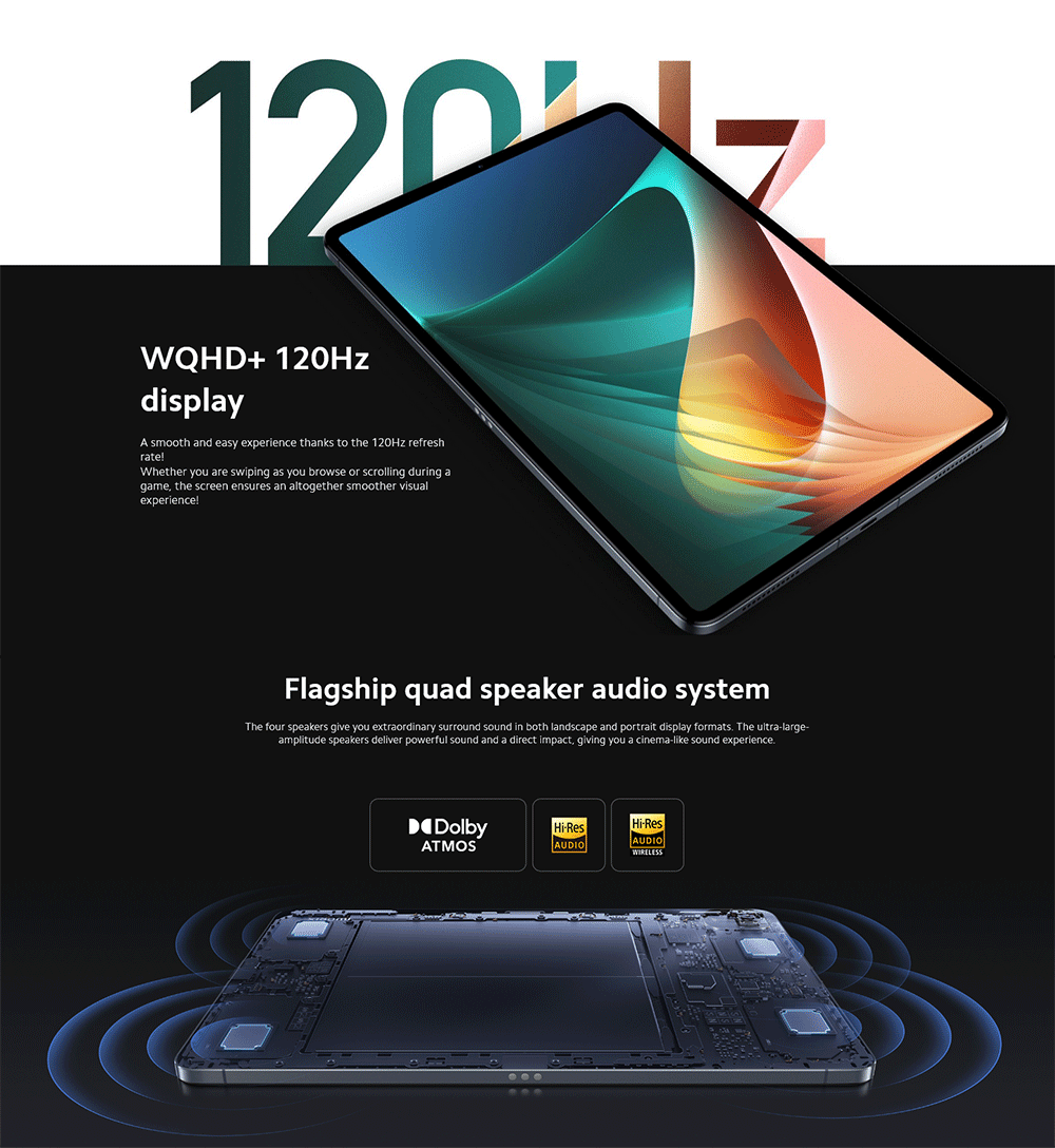 Xiaomi Mi Pad 5 Snapdragon 860 128GB / 256GB ROM Tablets 5 11Inch 2.5K  Screen Tablet