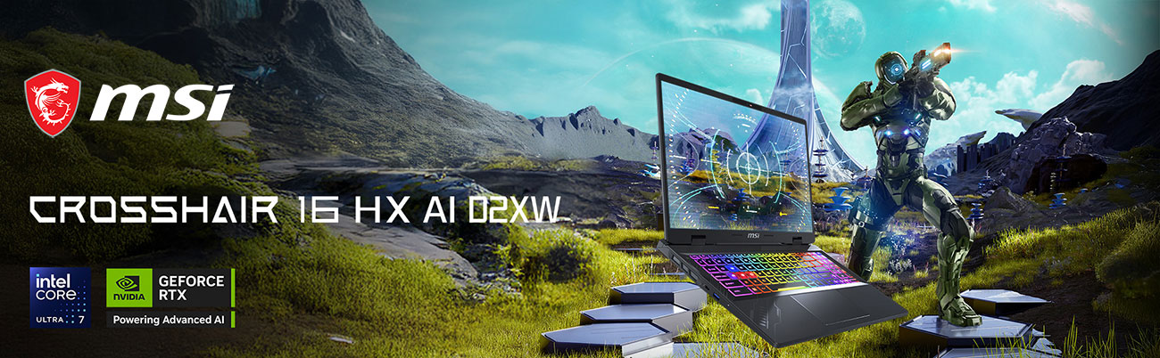 MSI Crosshair 16 HX AI D2XW Gaming Laptop banner