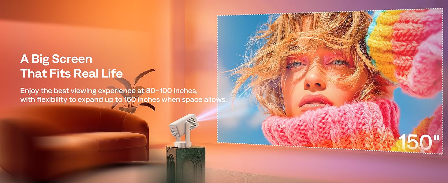 Aurzen EAZZE D1R air Roku TV Smart Projector