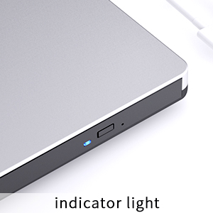 External Blu-ray Drive, BD Player with Read/Write Capability Portable Blu-ray CD/DVD Drive Burner wi