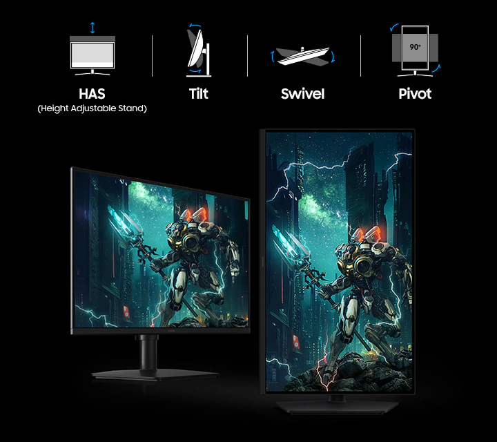SAMSUNG 32-inch Odyssey G5 G50F QHD 180Hz Gaming Monitor