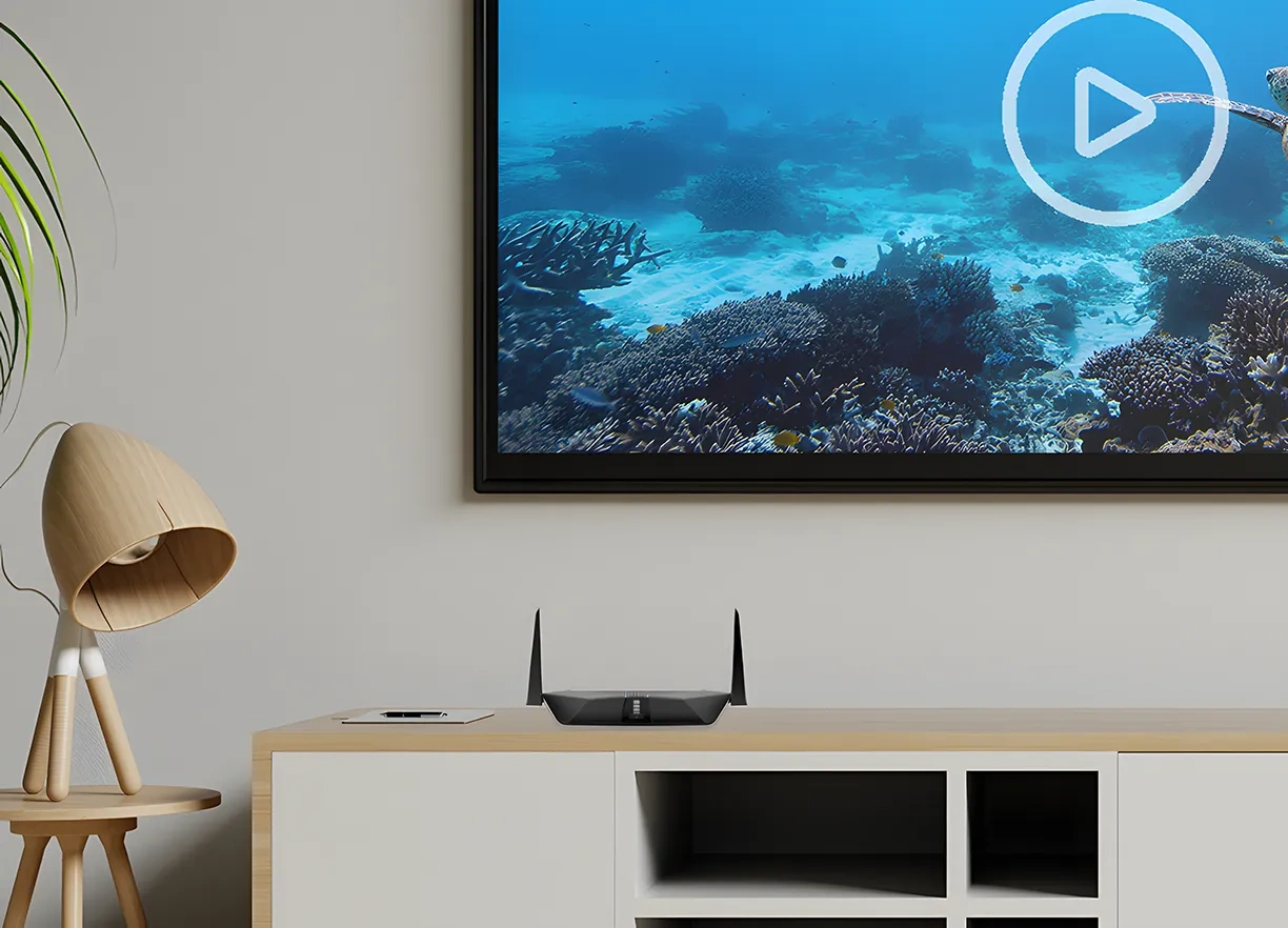 Netgear RAX5 4-Stream Dual-Band Wi-Fi 6 IEEE 802.11ax Ethernet Wireless AX1600 Router