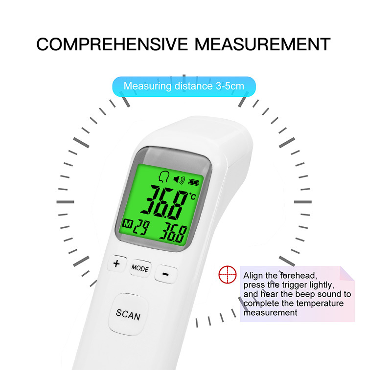 CK-T1502 Handheld Infrared Thermometer High Precision Temperature  Measurement Portable Non-Contact Thermometer - AliExpress