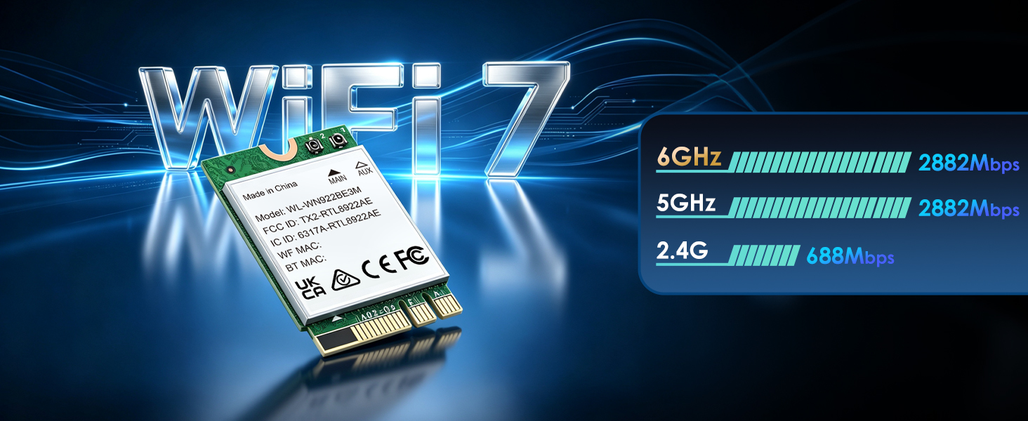 Wi-Fi 7 NGFF M.2 Card