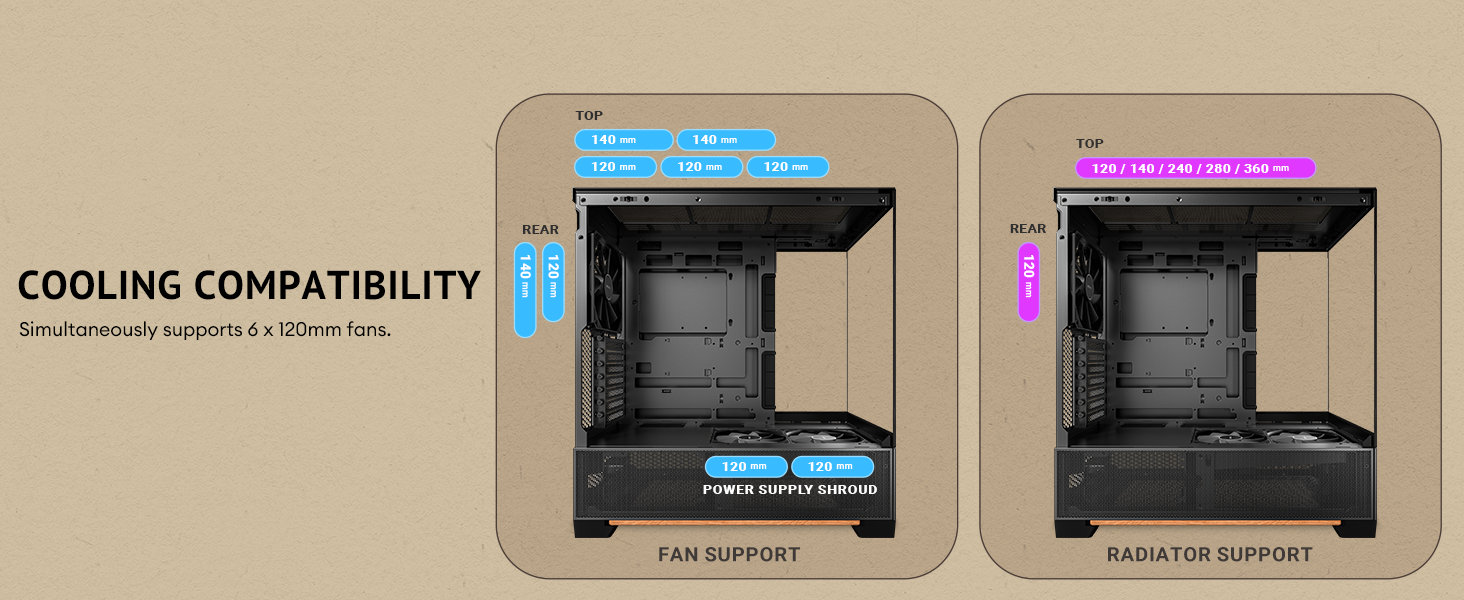 Antec C6 Wood Mid-Tower Case