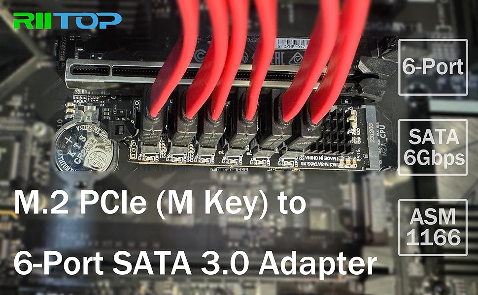 M.2 to SATA 3.0 Adapter 6-Port