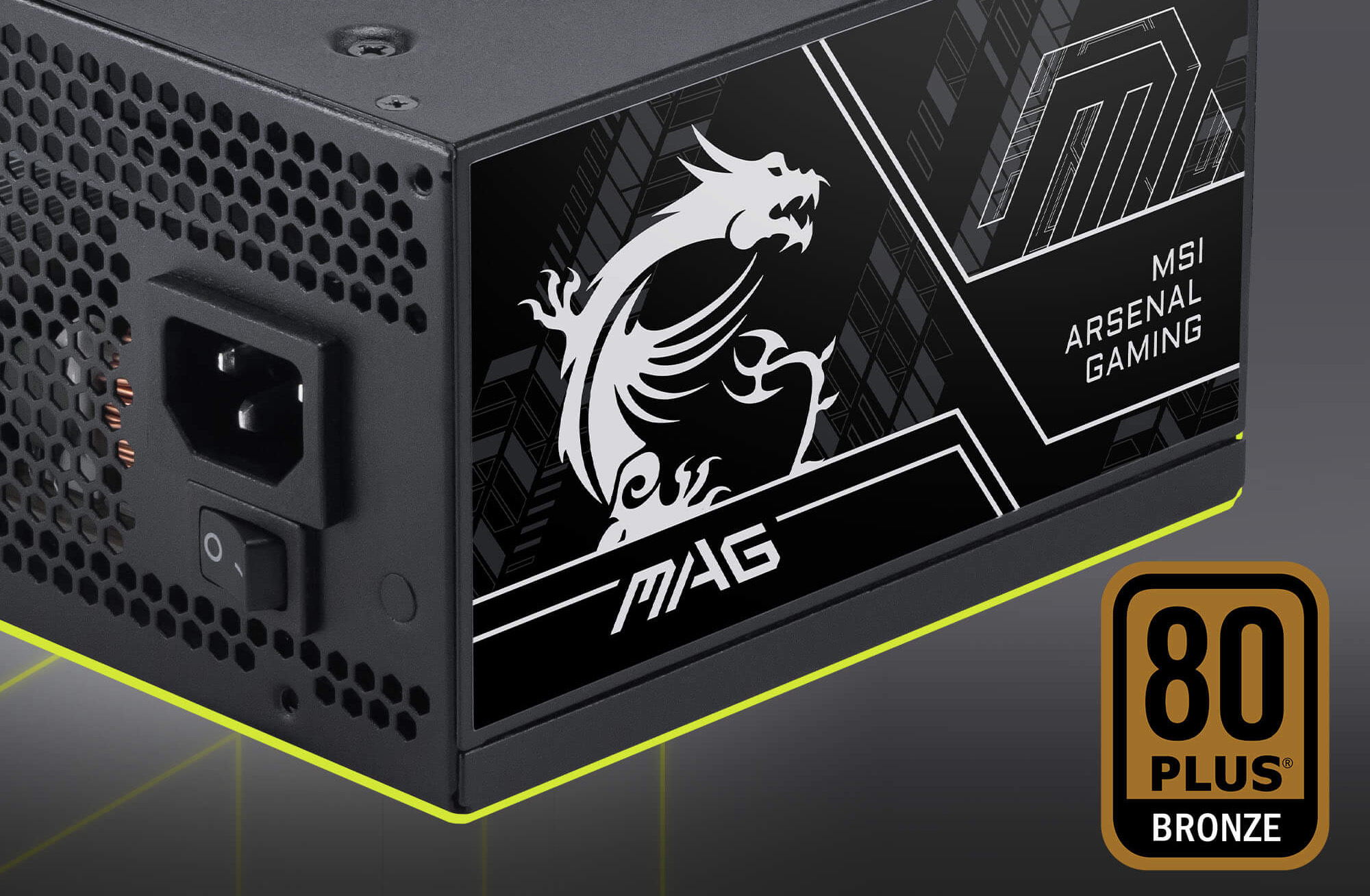  MSI MAG A650BN PCIE5 Non-Modular Compact Gaming 650W Power Supply