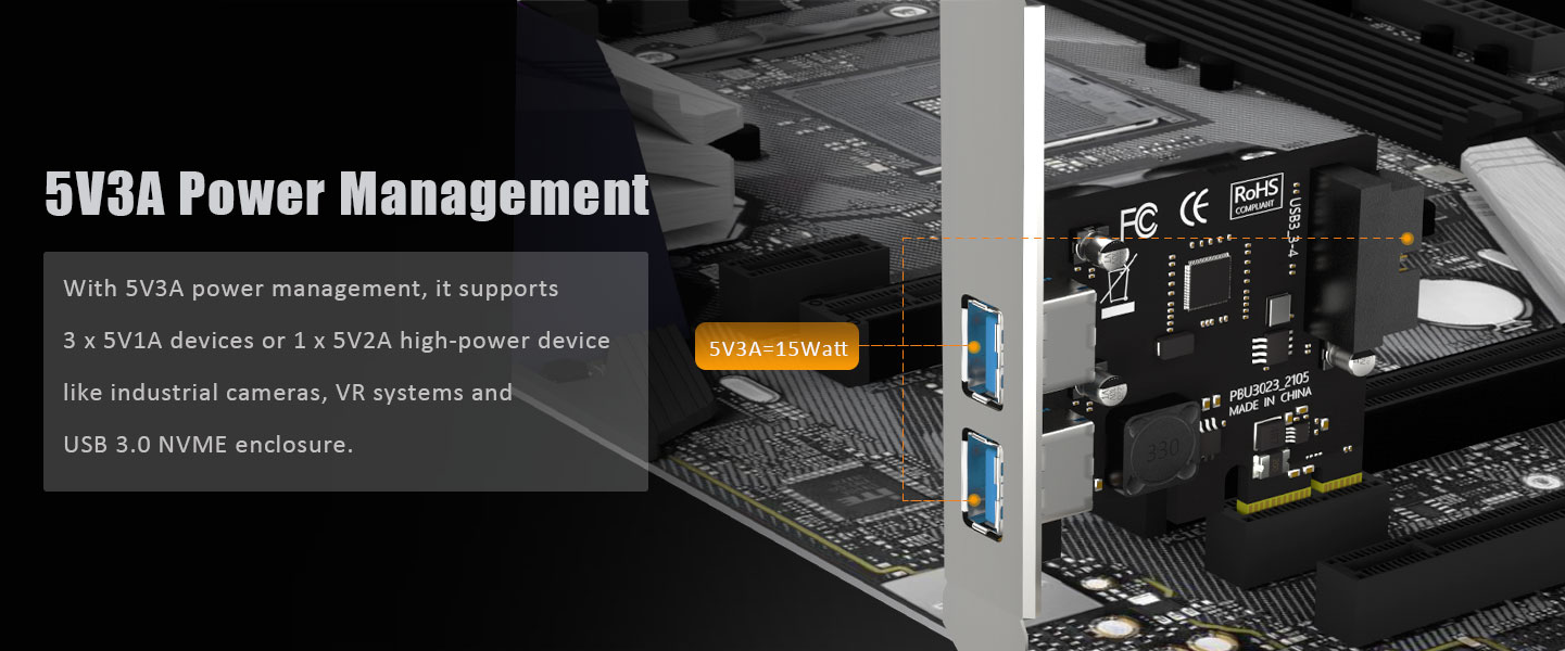 PCIe USB-A Expansion Card