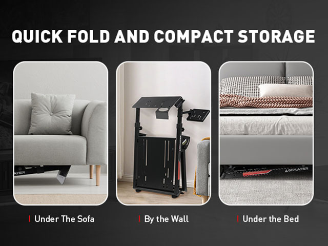 Sim Racing Wheel Stand Simulator Cockpit Wheel Stand fit for Logitech G25 G27 G29 G920 G923 Thrustma