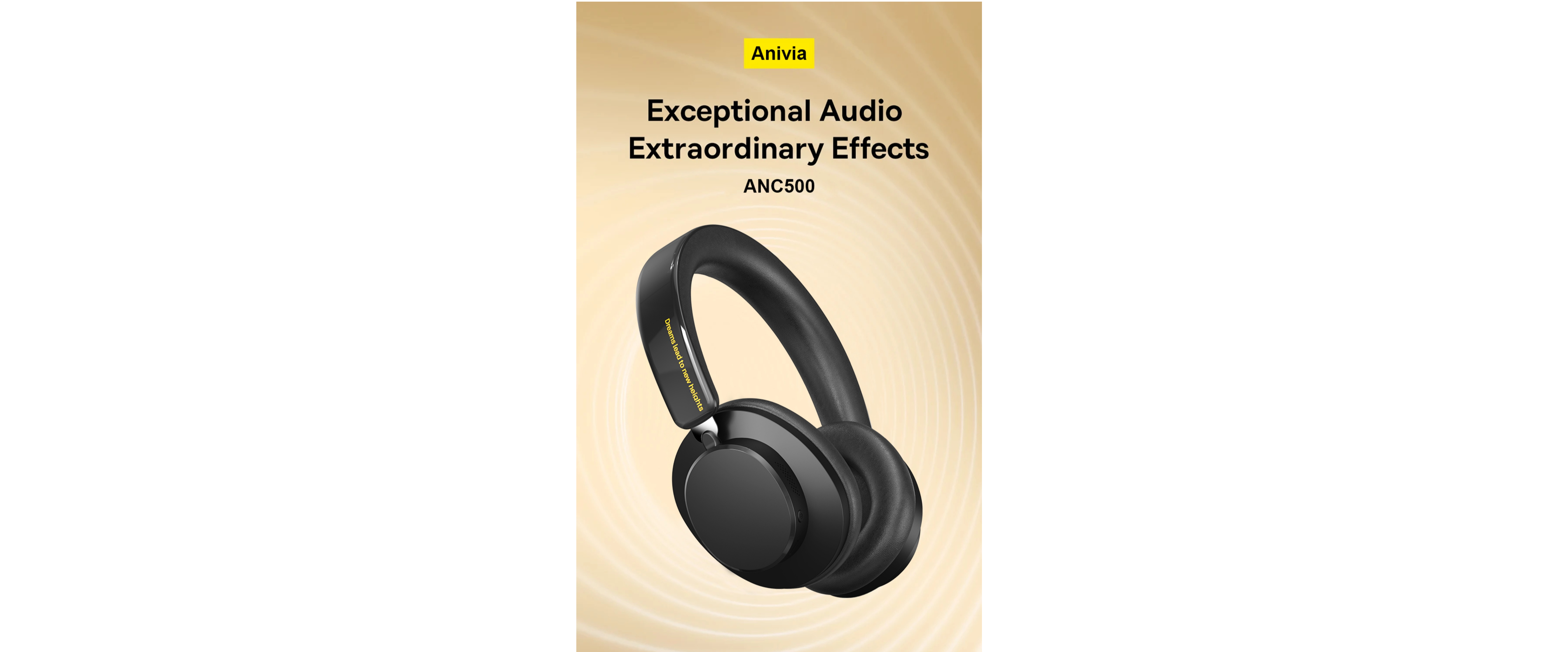 Anivia ANC500 over ear headphones, premium wireless headset, exceptional audio
