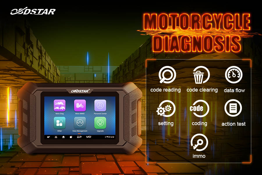 OBDSTAR ISCAN Harley Motocycle Diagnosis