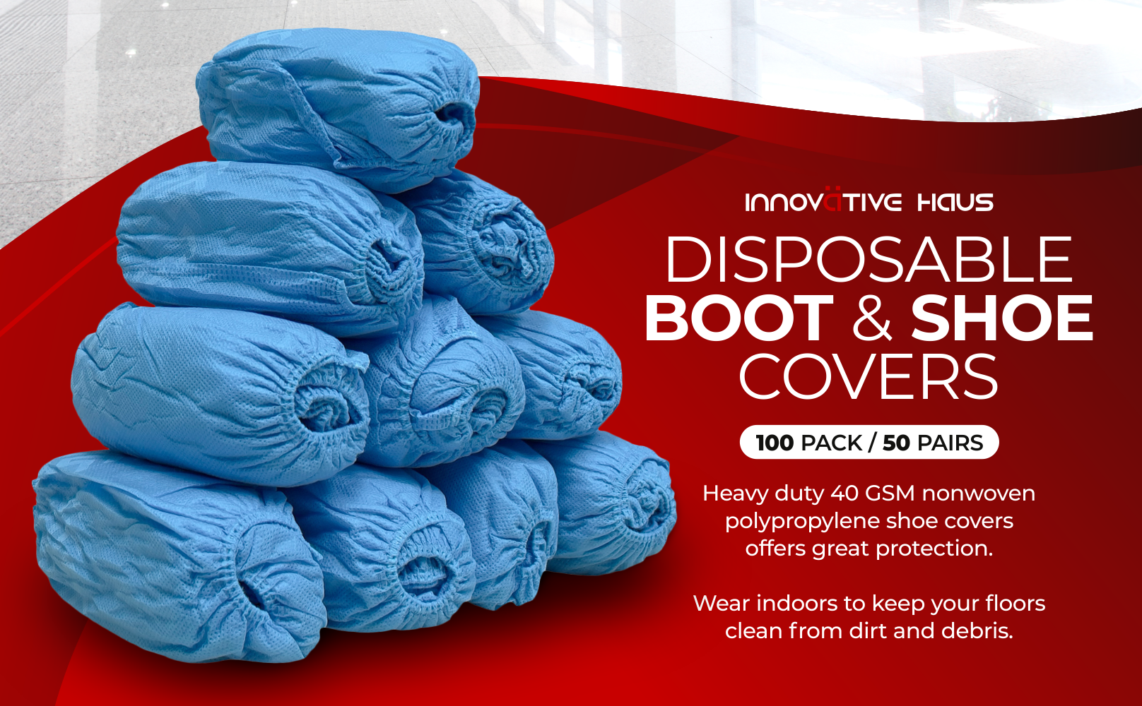 disposable shoe covers indoor x large blue boot covers innovative haus