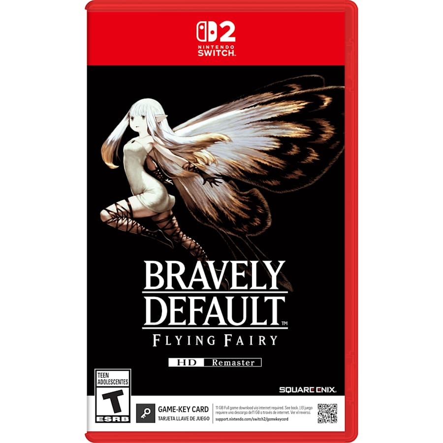 BRAVELY DEFAULT FLYING FAIRY HD Remaster game cover art for Nintendo Switch 2