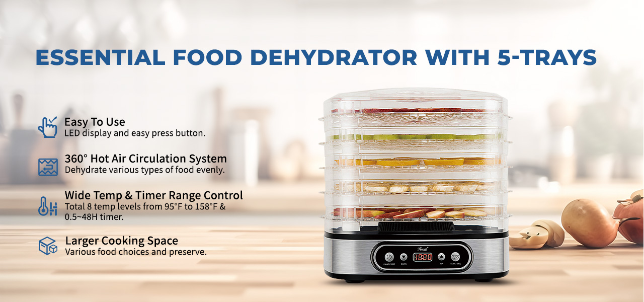 Rosewill Essential Food Dehydrator 5-Trays