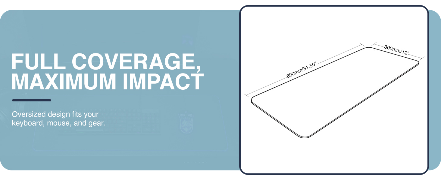 LED gaming mouse pad, RGB light-up desk mat, extended gaming mousepad, touch control RGB mat