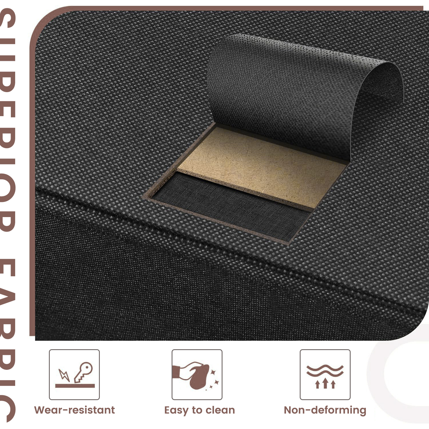 GTRACING 4-Drawer Dressers for Bedroom, Chest of Drawers with Fabric Bins, Modern Storage Organizer,