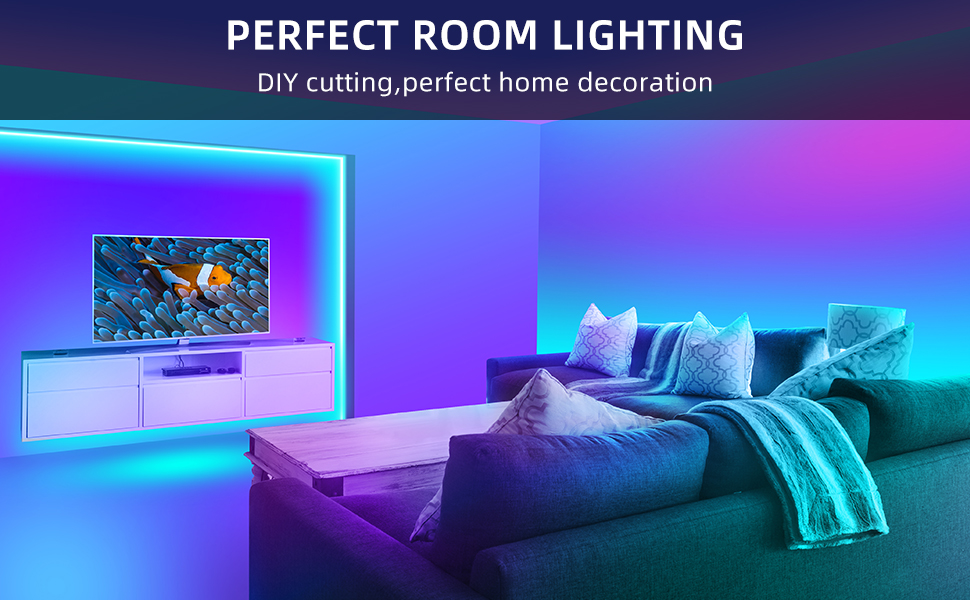 ADJUSTABLE COLOR CHANGING LED LIGHTS STRIP