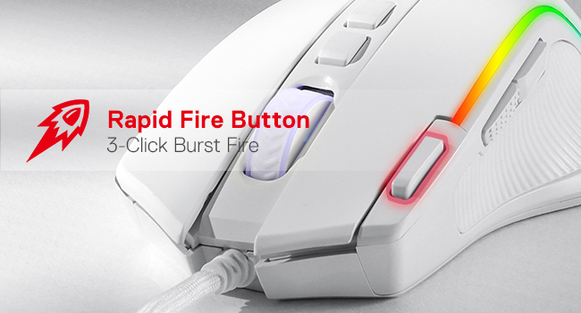 Redragon M612 Wired RGB Optical Gaming Mouse 8000 DPI Remapping Keys | Cable-Free 0 Delay, Redefine