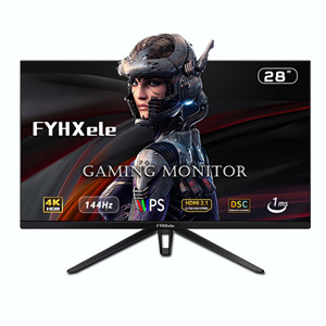 FYHXELE 28inch PC Monitor 4K UHD 144Hz IPS Panel LCD Display