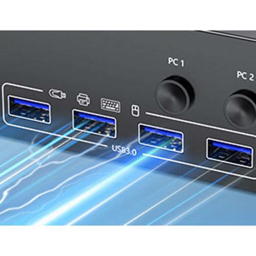 4 USB3.0 Ports USB3.0 is compatible with USB3.0, and the data transmission speed can reach 5Gbps, wh