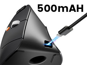 ProtoArc® EM05 NL Ergonomic Vertical Wireless Trackball Mouse