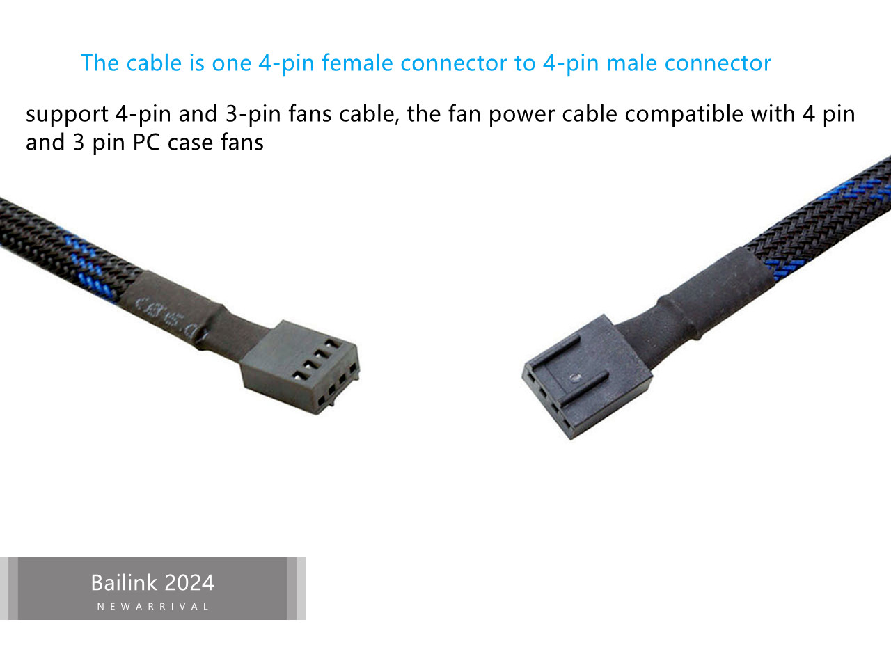 Excellent 4-pin PWM 1 to 5 splitter fan power supply extension cable for PC computer motherboard fan