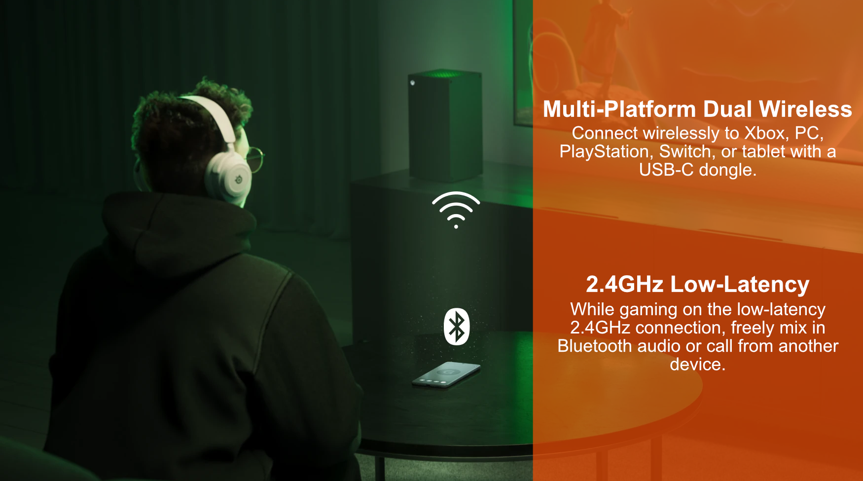 steelseries multi-platform dual wireless for arctis nova 7x