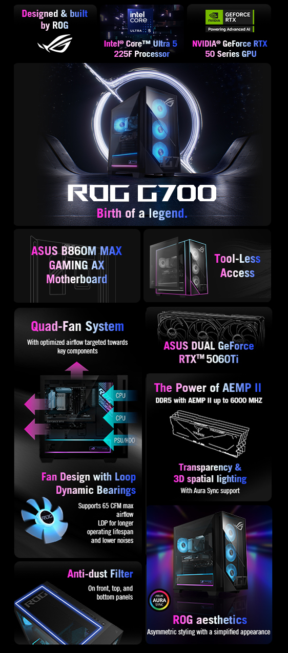 ASUS G Series G700TF-DS564Ti  Gaming Desktop PC 