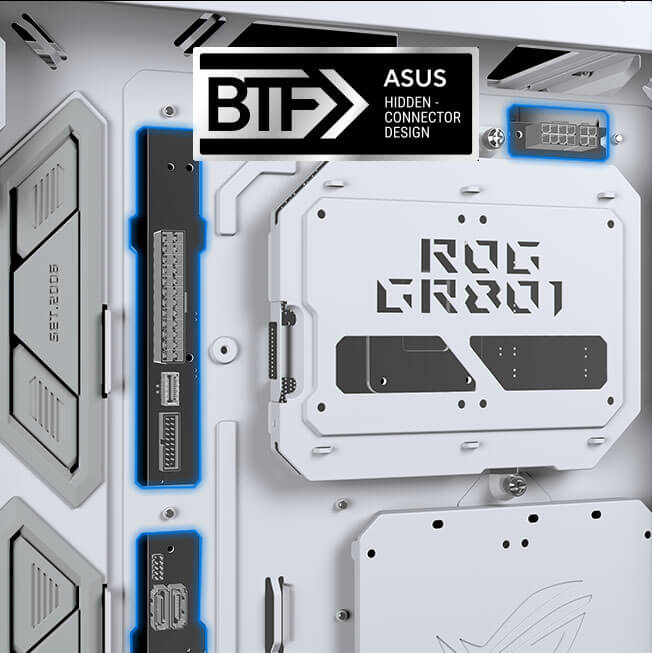 ASUS ROG Cronox ARGB Gaming PC Case - White