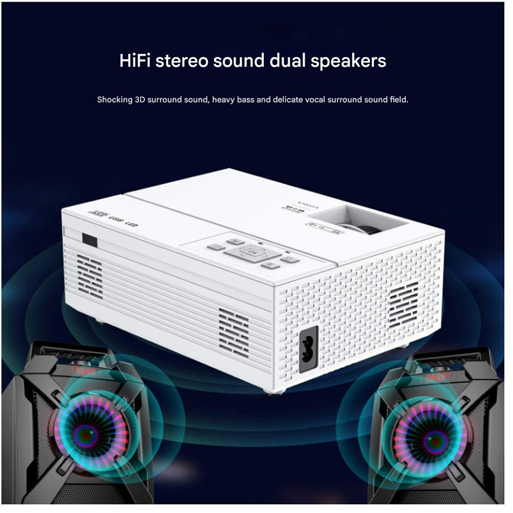 Projector with built-in speakers