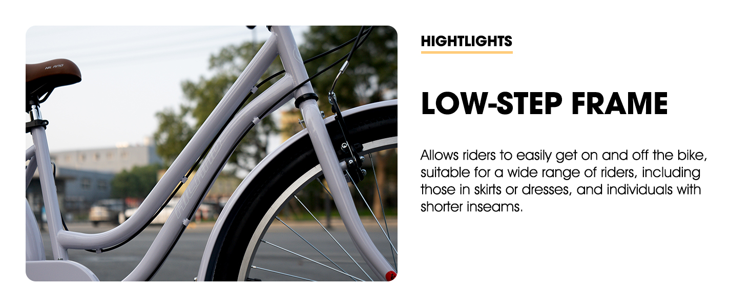 cruiser bike beach cruiser comfort bike classic bicycle retro bike men women adult teen 26"