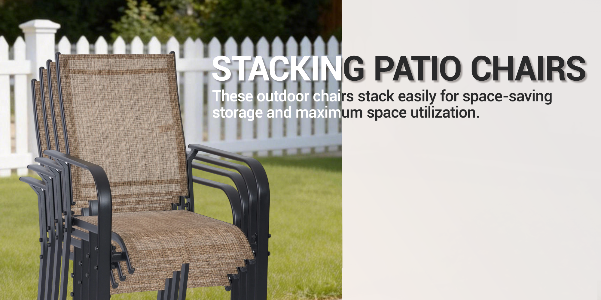stacking patio chairs
