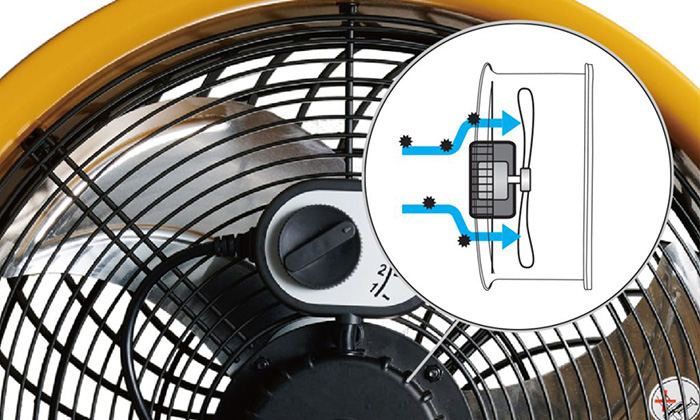 Caterpillar 18-inch High-Velocity Drum Air Circulator Fan
