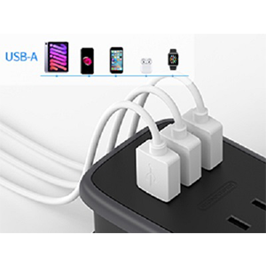 3 USB Charging Ports