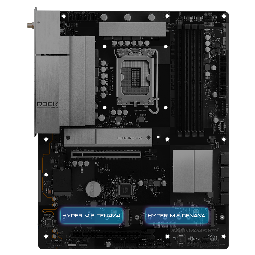 ASRock B860 Rock WiFi 7 Motherboard