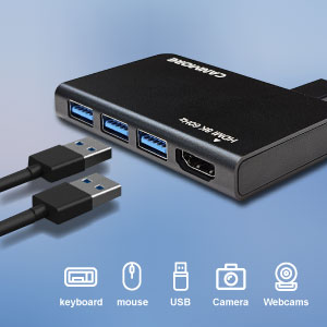 HDMI up to 8K 60Hz, USB3-A 3.2