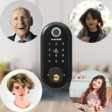 Control Access for Guests: Generate a custom passcode from the free App, grant access for a few week