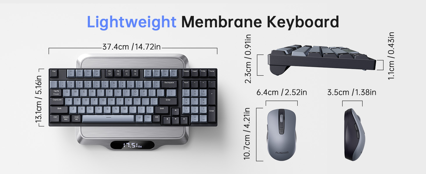 Lightweight Membrane Keyboard