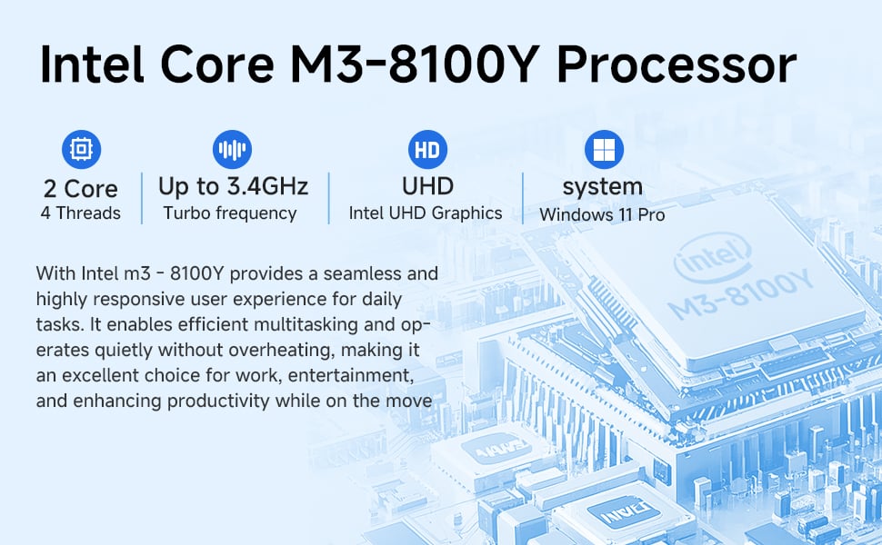 Core M3-8100Y processor